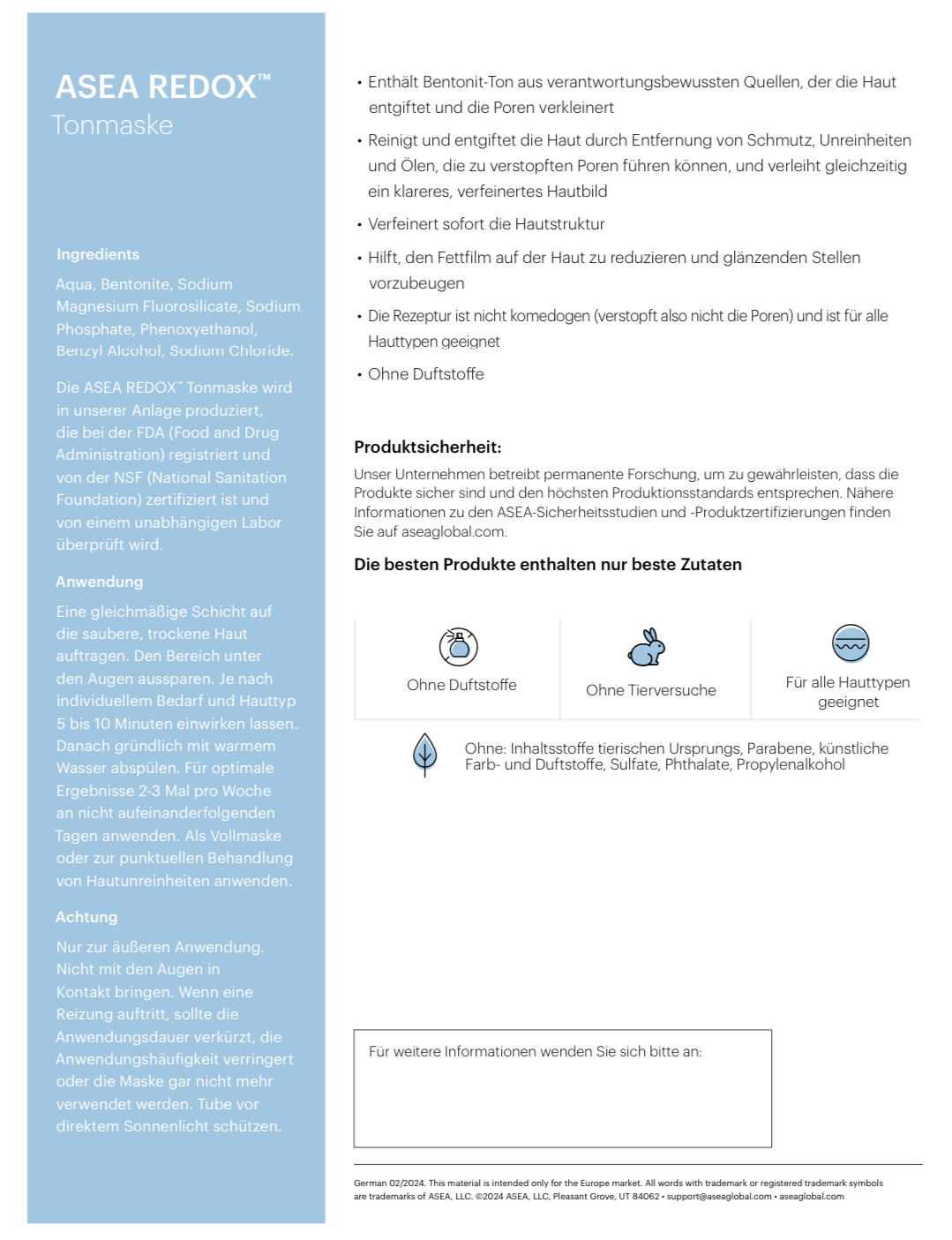 ASEA REDOX™ Tonmaske. Redox Clay Mask – Die Detox-Gesichtsmaske für strahlend schöne Haut.