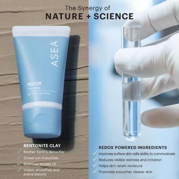 ASEA REDOX™ Tonmaske. Redox Clay Mask – Die Detox-Gesichtsmaske für strahlend schöne Haut.