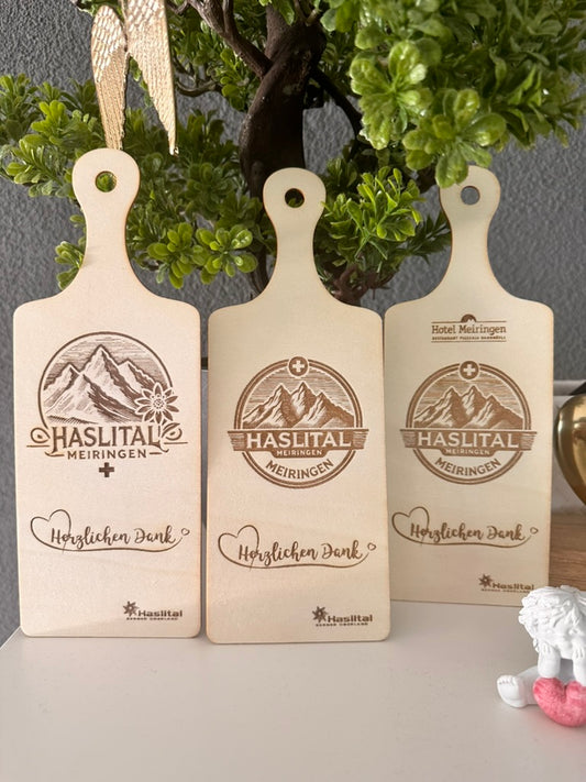 Neu! Personalisierte gravierte Holz-Deco – natürlich, praktisch und einzigartig!